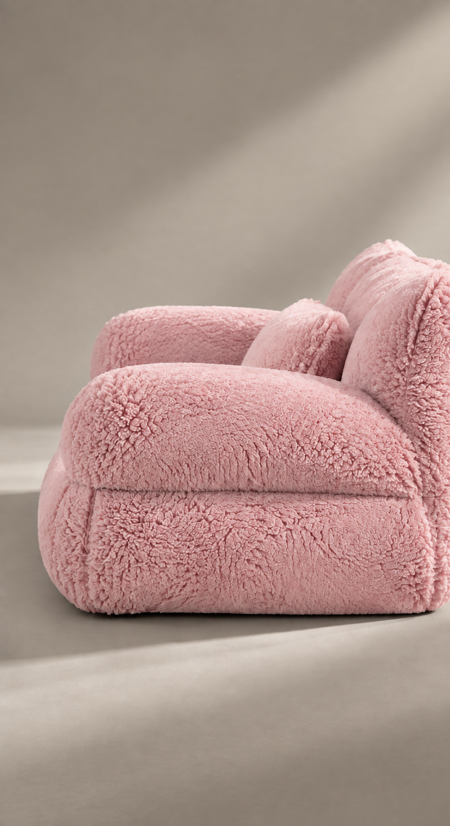 Sofá Pet De Pelúcia Rosa