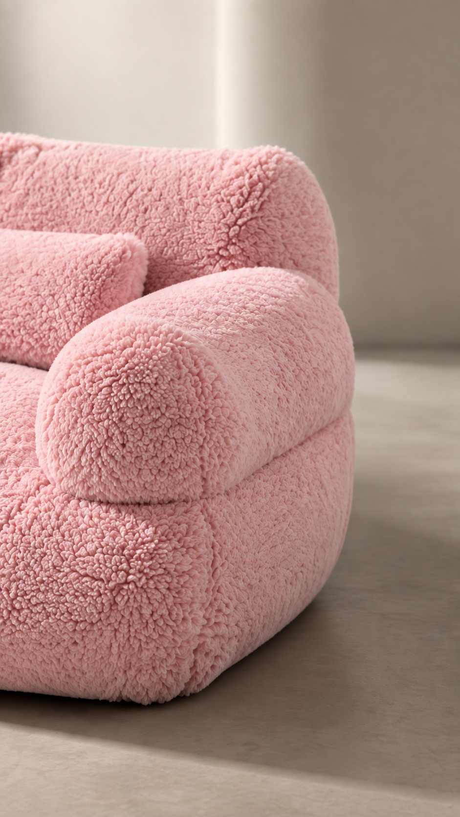 Sofá Pet De Pelúcia Rosa