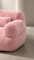 Sofá Pet De Pelúcia Rosa