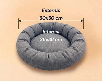 Cama Caminha Pet Linho 50x50cm