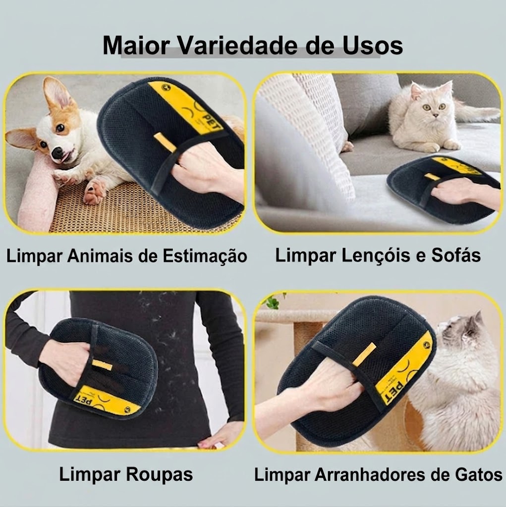 Luva Removedora de Pelos